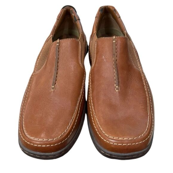Sperry Tan Men's Leather Slip-on Loafers 10 - Picture 4 of 7